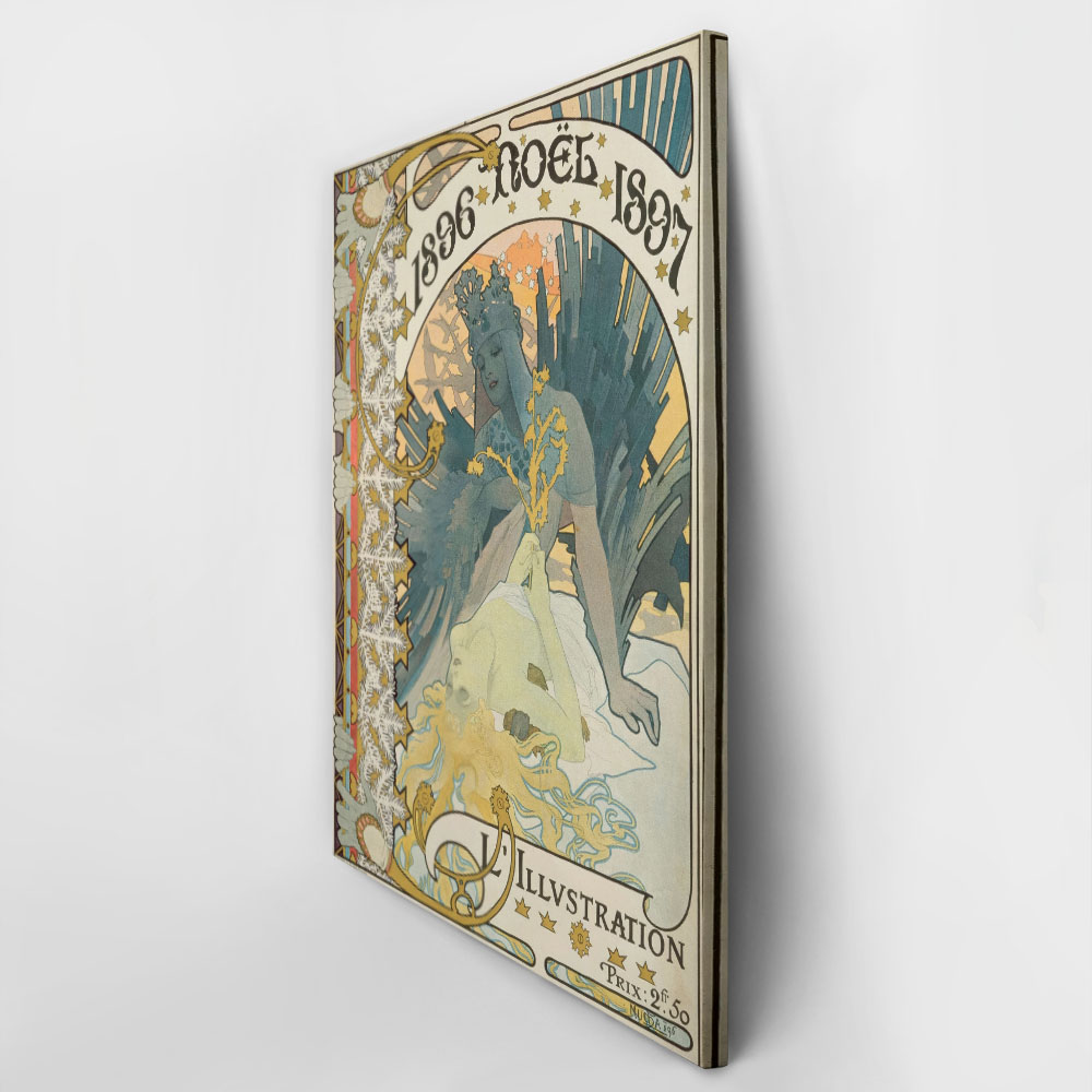 Πινακας σε καμβά ALPHONSE MUCHA - L'ILLUSTRATION NOËL