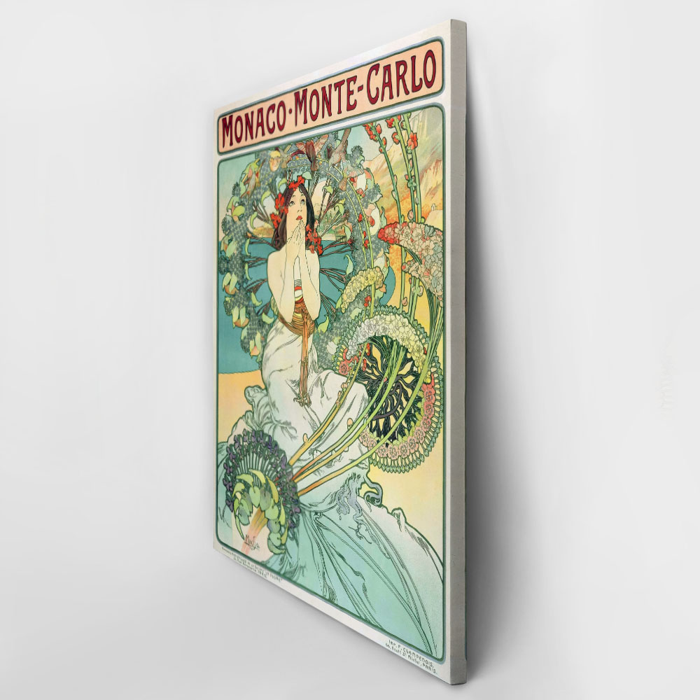 Πινακας σε καμβά ALPHONSE MUCHA - MONACO MONTE CARLO