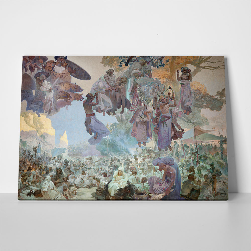 Πινακας σε καμβά ALPHONSE MUCHA - THE CELEBRATION OF SVANTOVIT ON RUGEN