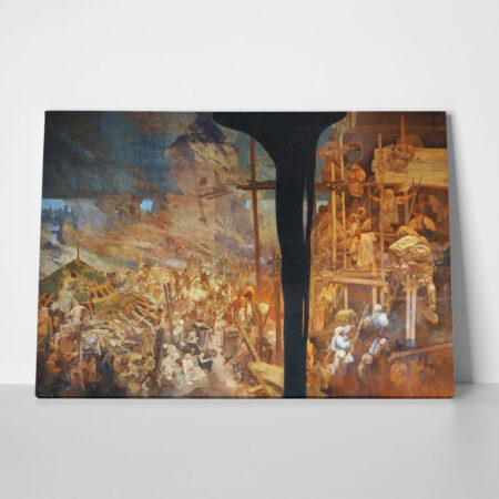 Πινακας σε καμβά ALPHONSE MUCHA - THE DEFENSE OF SZIGET AGAINST THE TURKS