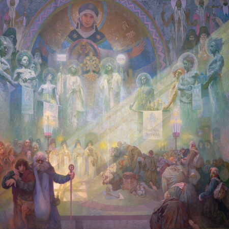 Πίνακας σε καμβά ALPHONSE MUCHA - THE HOLY MOUNT ATHOS - Alphonse Mucha Sticky 5
