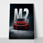 Πινακας σε καμβά BMW M2 RED