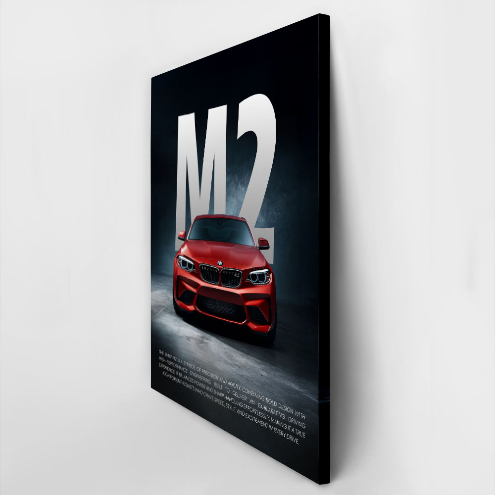 Πινακας σε καμβά BMW M2 RED