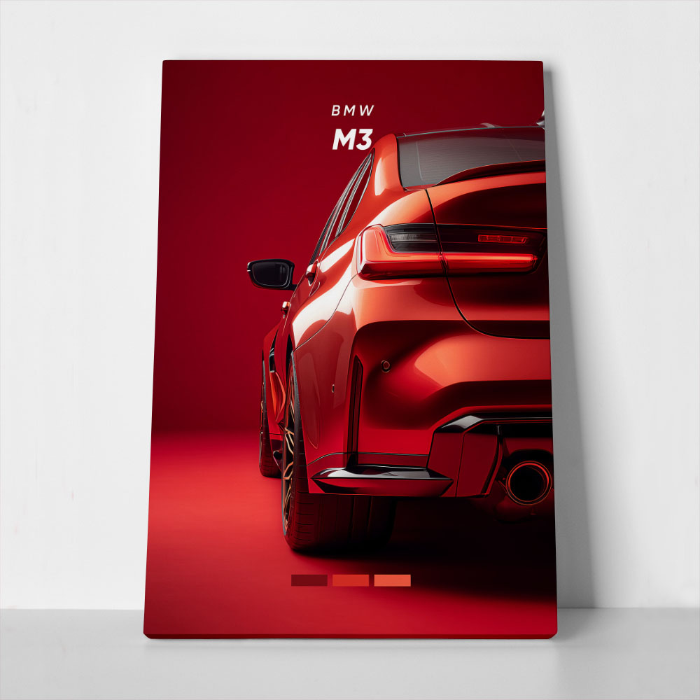 Πινακας σε καμβά BMW M3 RED