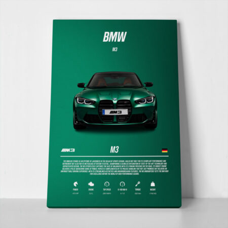 Πινακας σε καμβά BMW M3 SPECS - Αυτοκινητα
