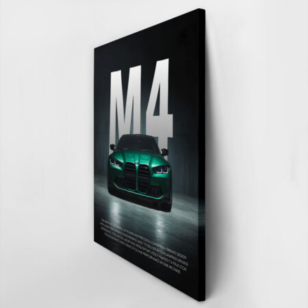 Πινακας σε καμβά BMW M4 GREEN - Αυτοκινητα Sticky 2