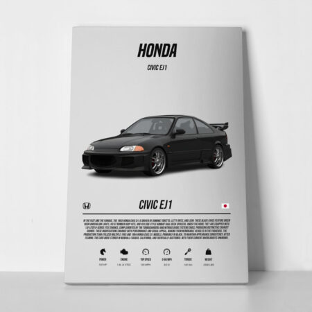 Πινακας σε καμβά CIVIC EJ1 - Αυτοκινητα