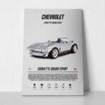 Πινακας σε καμβά CORVETTE GRAND SPORT