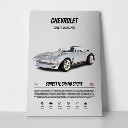 Πινακας σε καμβά CORVETTE GRAND SPORT - Αυτοκινητα