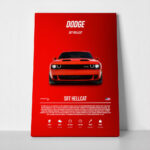 Πινακας σε καμβά DODGE SRT HELLCAT IMPERIAL