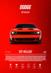 Πινακας σε καμβά DODGE SRT HELLCAT IMPERIAL