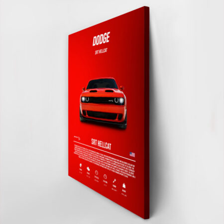 Πινακας σε καμβά DODGE SRT HELLCAT IMPERIAL - Αυτοκινητα Sticky 2