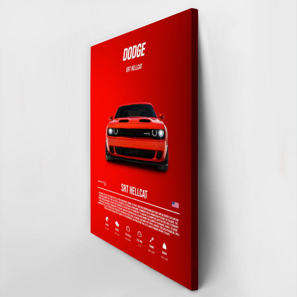 Πινακας σε καμβά DODGE SRT HELLCAT IMPERIAL