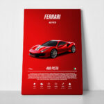 Πινακας σε καμβά FERRARI 488 PISTA IMPERIAL