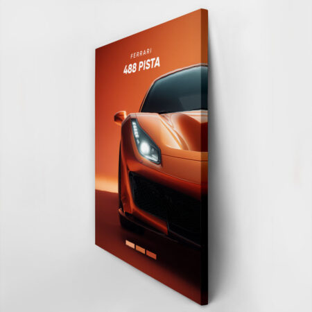 Πινακας σε καμβά FERRARI 488 PISTA - Αυτοκινητα Sticky 2