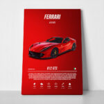 Πινακας σε καμβά FERRARI 812 GTS IMPERIAL