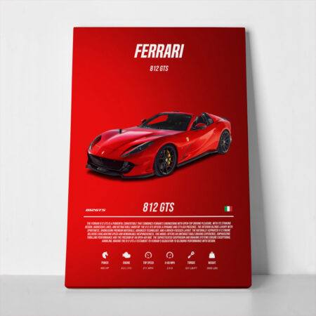Πινακας σε καμβά FERRARI 812 GTS IMPERIAL - Αυτοκινητα