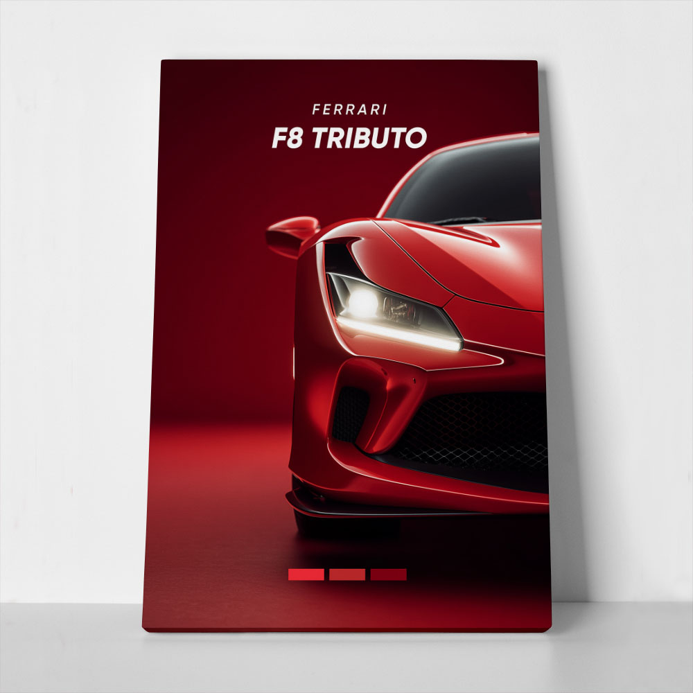 Πινακας σε καμβά FERRARI F8 TRIBUTO