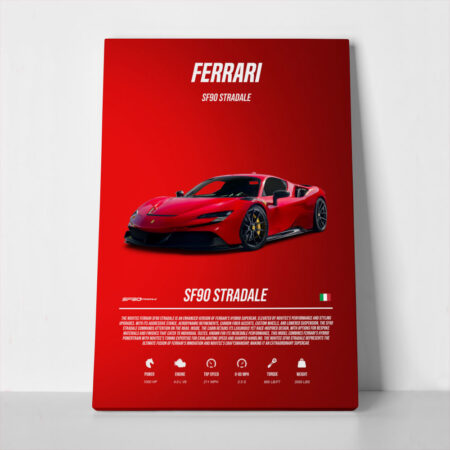 Πινακας σε καμβά FERRARI SF90 STRADALE IMPERIAL - Αυτοκινητα
