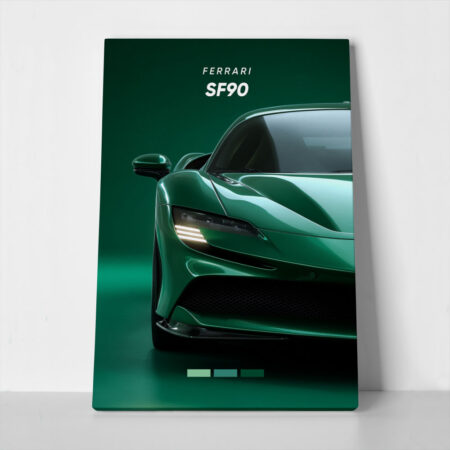 Πινακας σε καμβά FERRARI SF90 - Αυτοκινητα