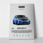 Πινακας σε καμβά IMPREZA WRX STI