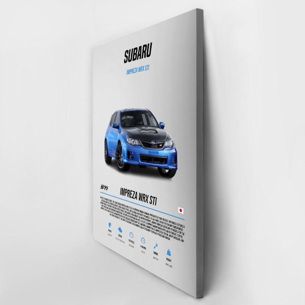 Πινακας σε καμβά IMPREZA WRX STI