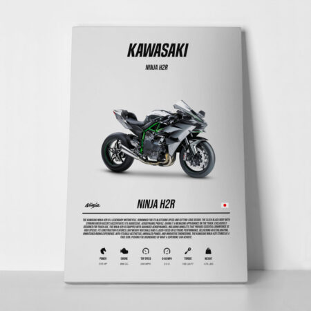 Πινακας σε καμβά KAWASAKI NINJA H2R IMPERIAL