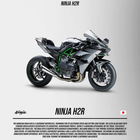 Πινακας σε καμβά KAWASAKI NINJA H2R IMPERIAL - Μηχανες Sticky 5