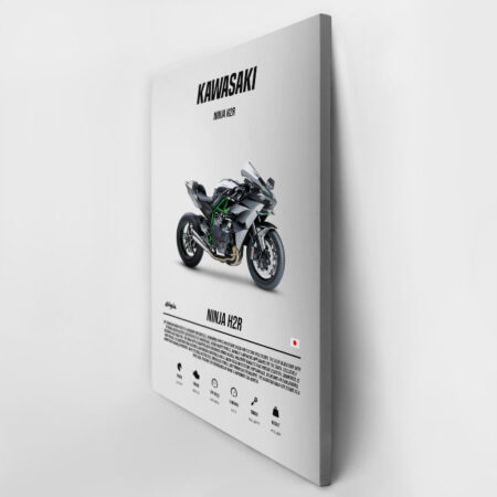 Πινακας σε καμβά KAWASAKI NINJA H2R IMPERIAL - Μηχανες Sticky 2