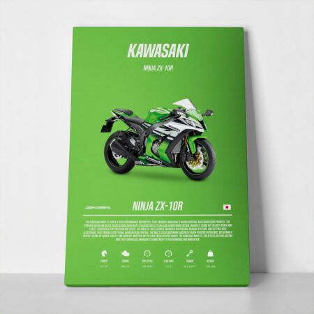 Πινακας σε καμβά KAWASAKI NINJA ZX-10R IMPERIAL