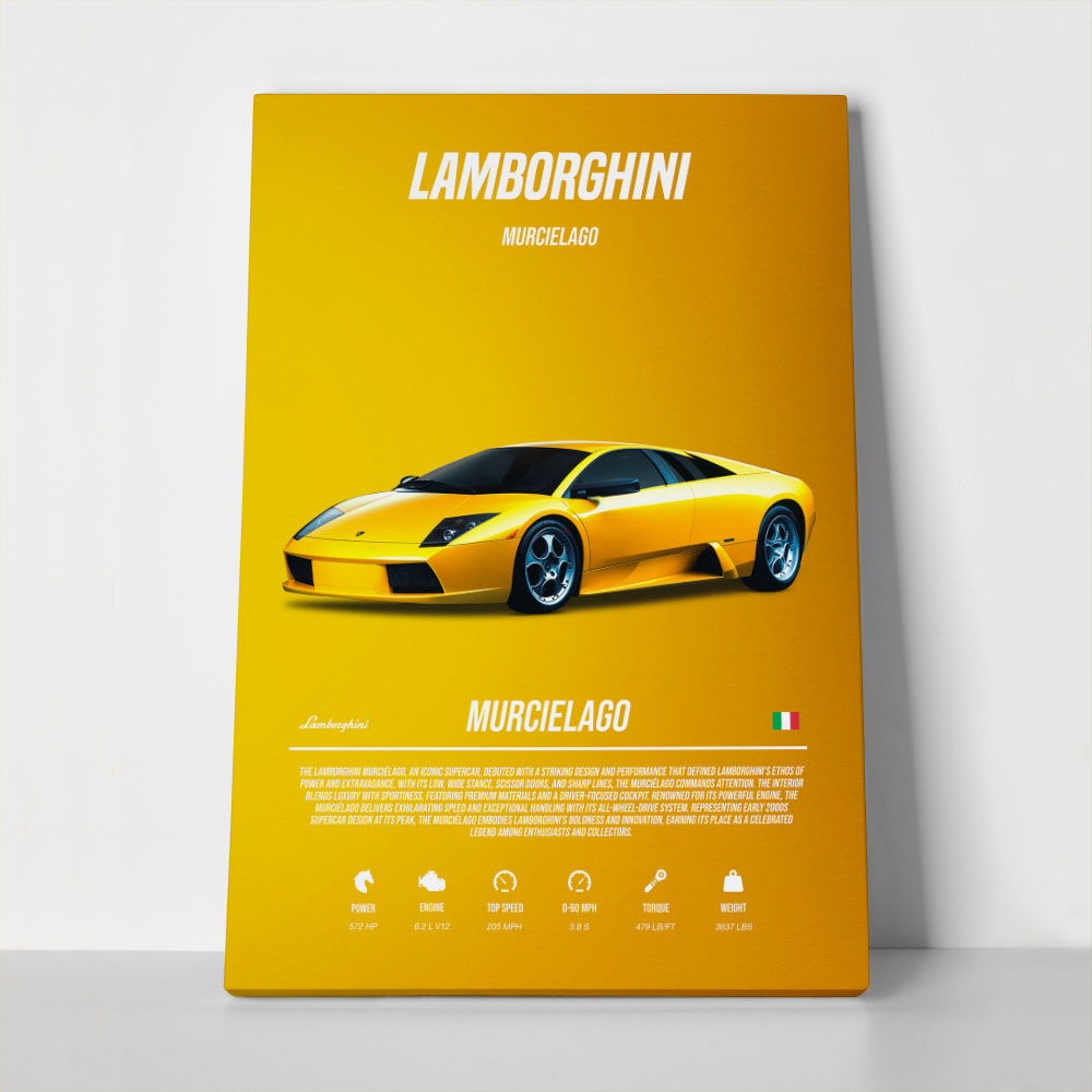 Πινακας σε καμβά LAMBORGHINI MURCIELAGO IMPERIAL