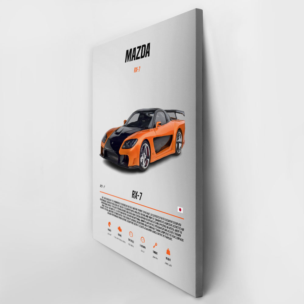 Πινακας σε καμβά MAZDA RX-7