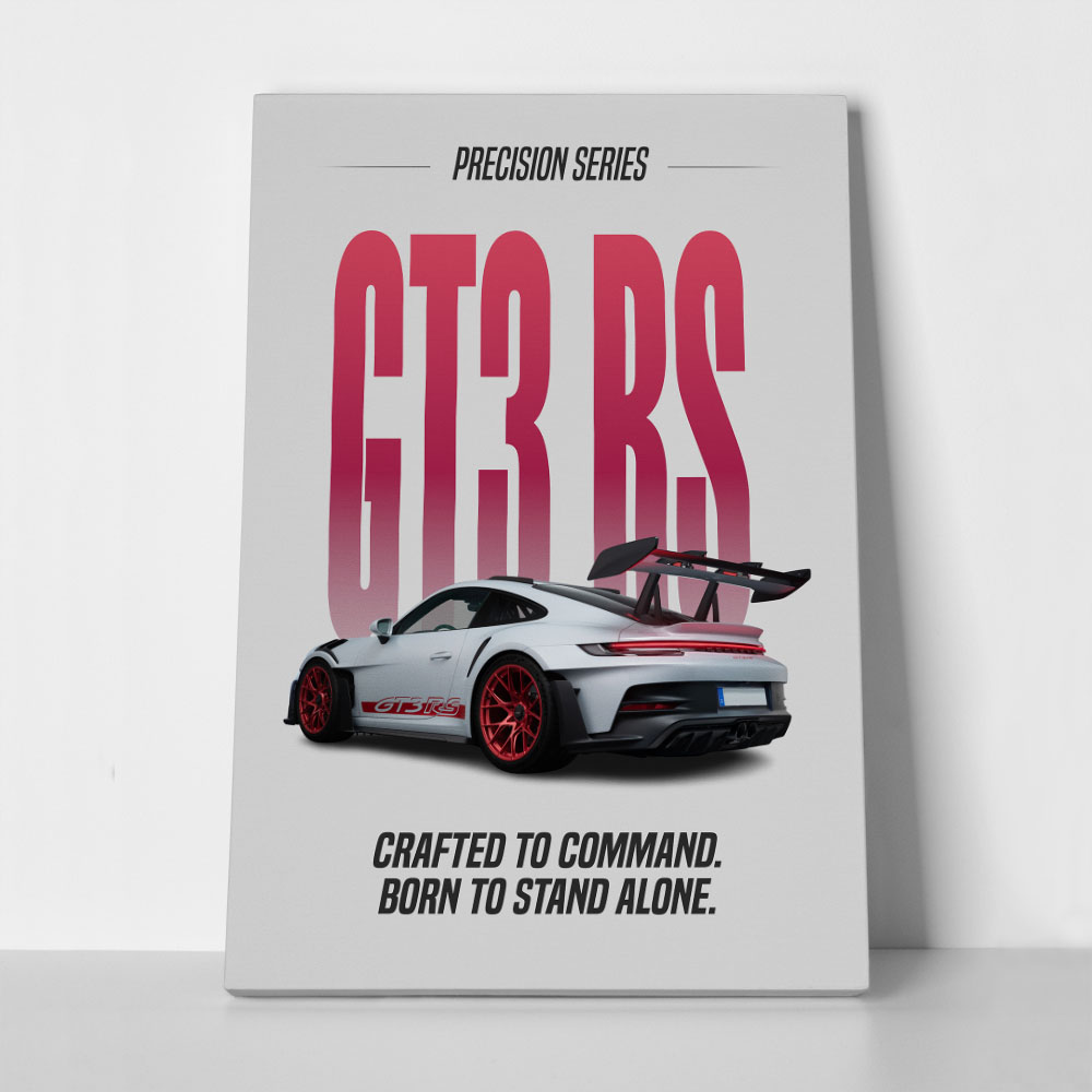 Πινακας σε καμβά MINIMAL PORSCHE BACKSIDE