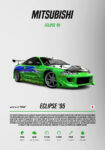 Πινακας σε καμβά MITSUBISHI ECLIPSE