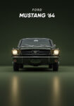 Πινακας σε καμβά MUSTANG 1964