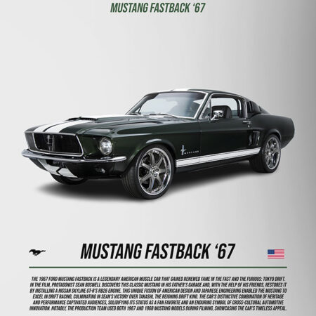 Πινακας σε καμβά MUSTANG FASTBACK - Αυτοκινητα Sticky 5