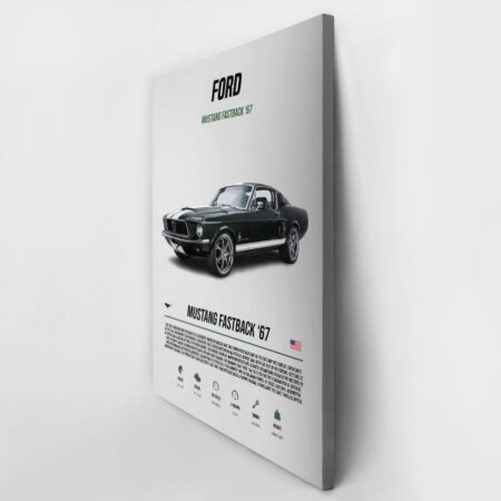 Πινακας σε καμβά MUSTANG FASTBACK - Αυτοκινητα Sticky 2