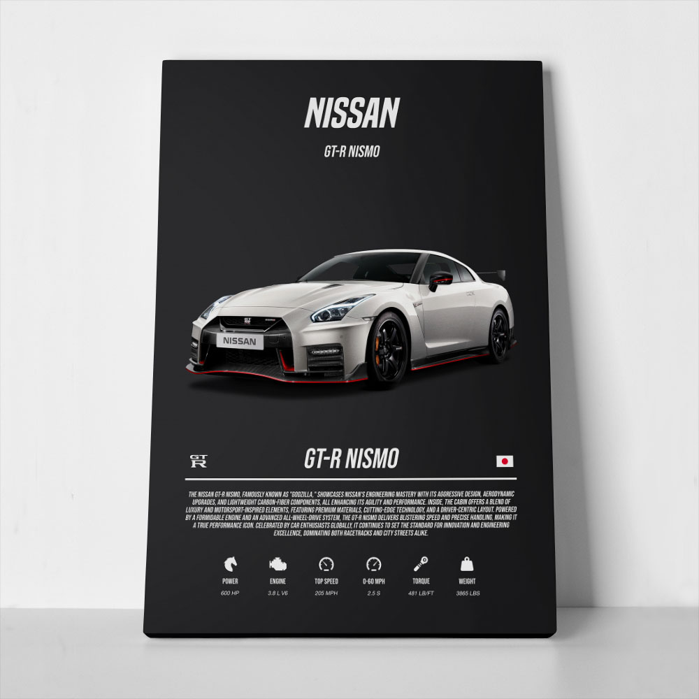 Πινακας σε καμβά NISSAN GTR IMPERIAL