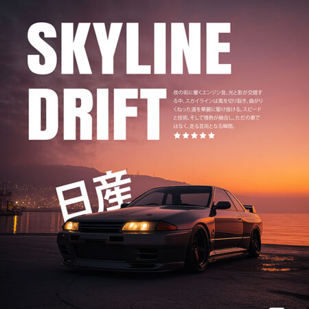 Πινακας σε καμβά NISSAN R32 - Αυτοκινητα Sticky 5