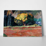 Πινακας σε καμβά PAUL GAUGUIN - AT THE FOOT OF A MOUNTAIN