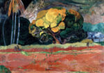 Πινακας σε καμβά PAUL GAUGUIN - AT THE FOOT OF A MOUNTAIN