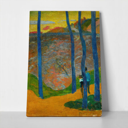 Πινακας σε καμβά PAUL GAUGUIN - BLUE TREE TRUNKS
