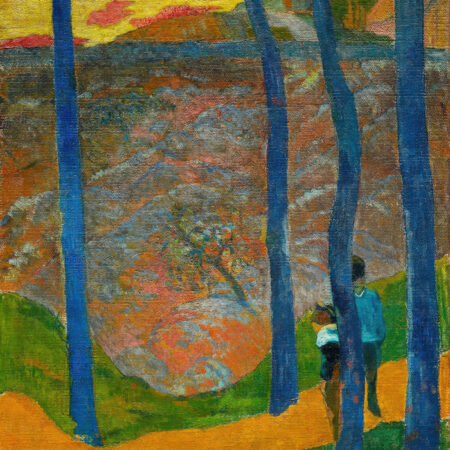 Πινακας σε καμβά PAUL GAUGUIN - BLUE TREE TRUNKS - Paul Gauguin Sticky 5