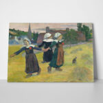 Πινακας σε καμβά PAUL GAUGUIN - BRETON GIRLS DANCING