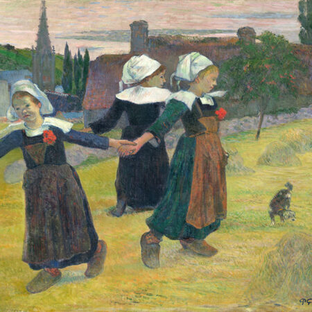 Πινακας σε καμβά PAUL GAUGUIN - BRETON GIRLS DANCING - Paul Gauguin Sticky 5