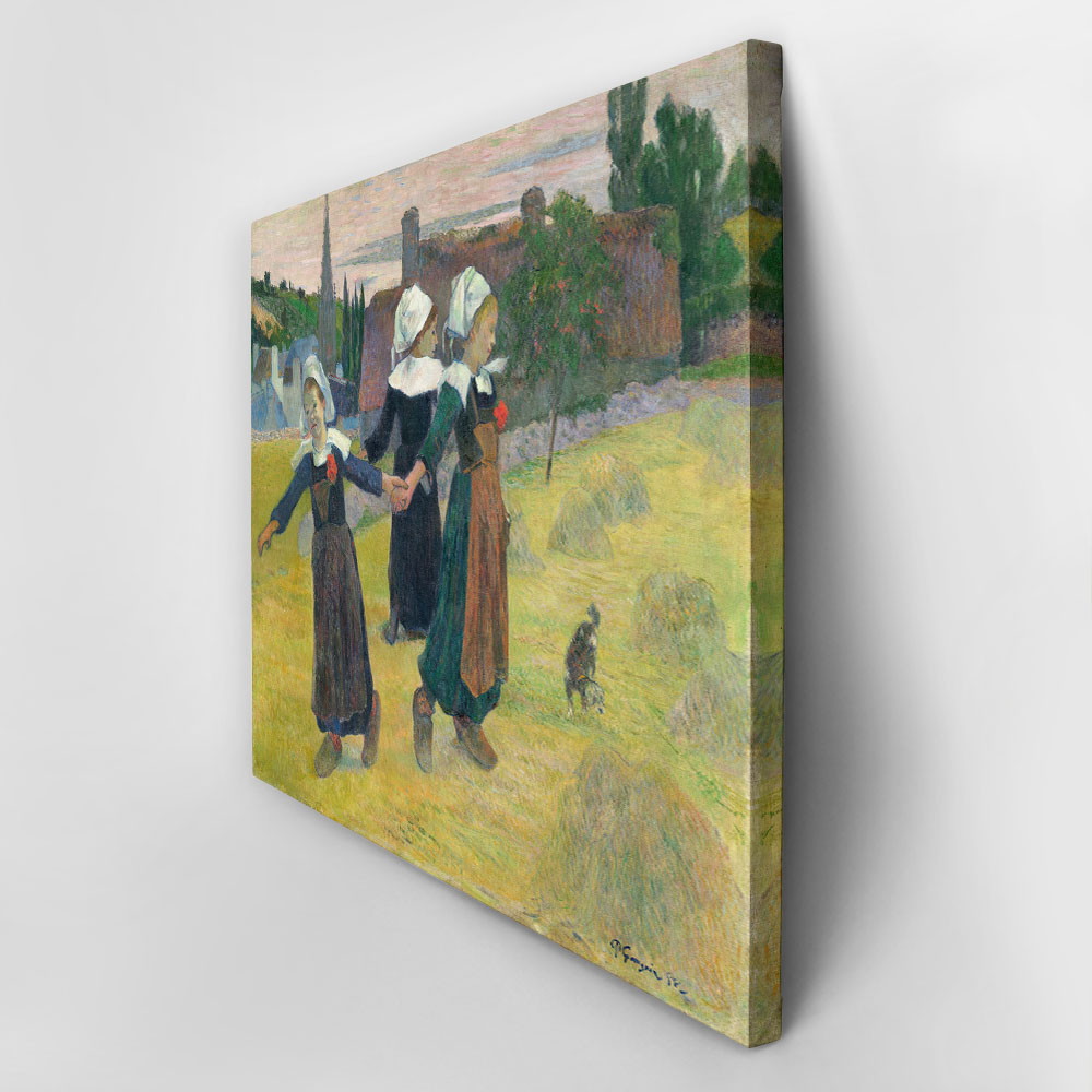 Πινακας σε καμβά PAUL GAUGUIN - BRETON GIRLS DANCING
