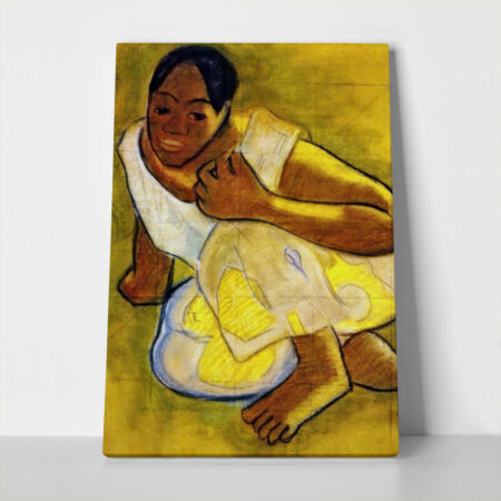 Πινακας σε καμβά PAUL GAUGUIN - CROUCHING TAHITIAN GIRL