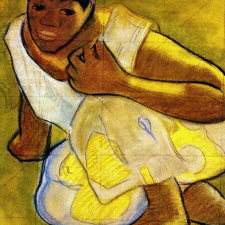Πινακας σε καμβά PAUL GAUGUIN - CROUCHING TAHITIAN GIRL - Paul Gauguin Sticky 5