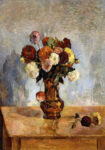 Πινακας σε καμβά PAUL GAUGUIN - DAHLIAS IN A COPPER VASE