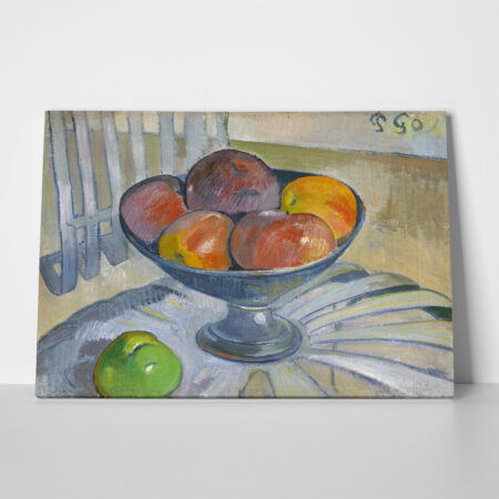 Πινακας σε καμβά PAUL GAUGUIN - FRUIT DISH ON A GARDEN CHAIR